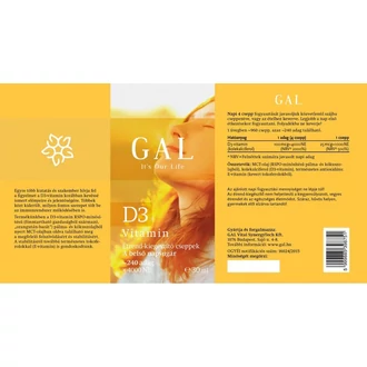 GAL D3-vitamin - doboz kihajtva