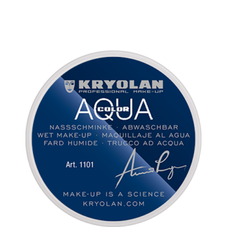 Kryolan Aquacolor zsírmentes vízfesték 8ml (fehér)