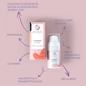 Schüssler C-vitaminos arcszérum összetevők