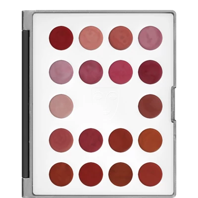 Kryolan Lip Rouge Classic Mini Palette 18 színű rúzs minipaletta (LCP)