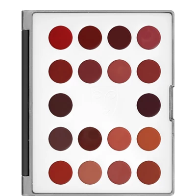 Kryolan Lip Rouge Classic Mini Palette 18 színű rúzs minipaletta (LF)