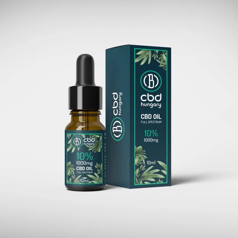 CBD Hungary 10% (1000mg) teljes spektrumú CBD olaj (10ml) kender olajjal társítva