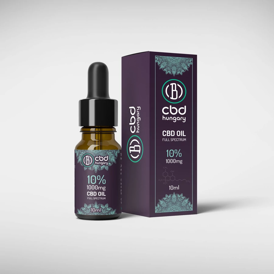 CBD Hungary 10% (1000mg) teljes spektrumú CBD olaj (10ml) MCT olajjal társítva