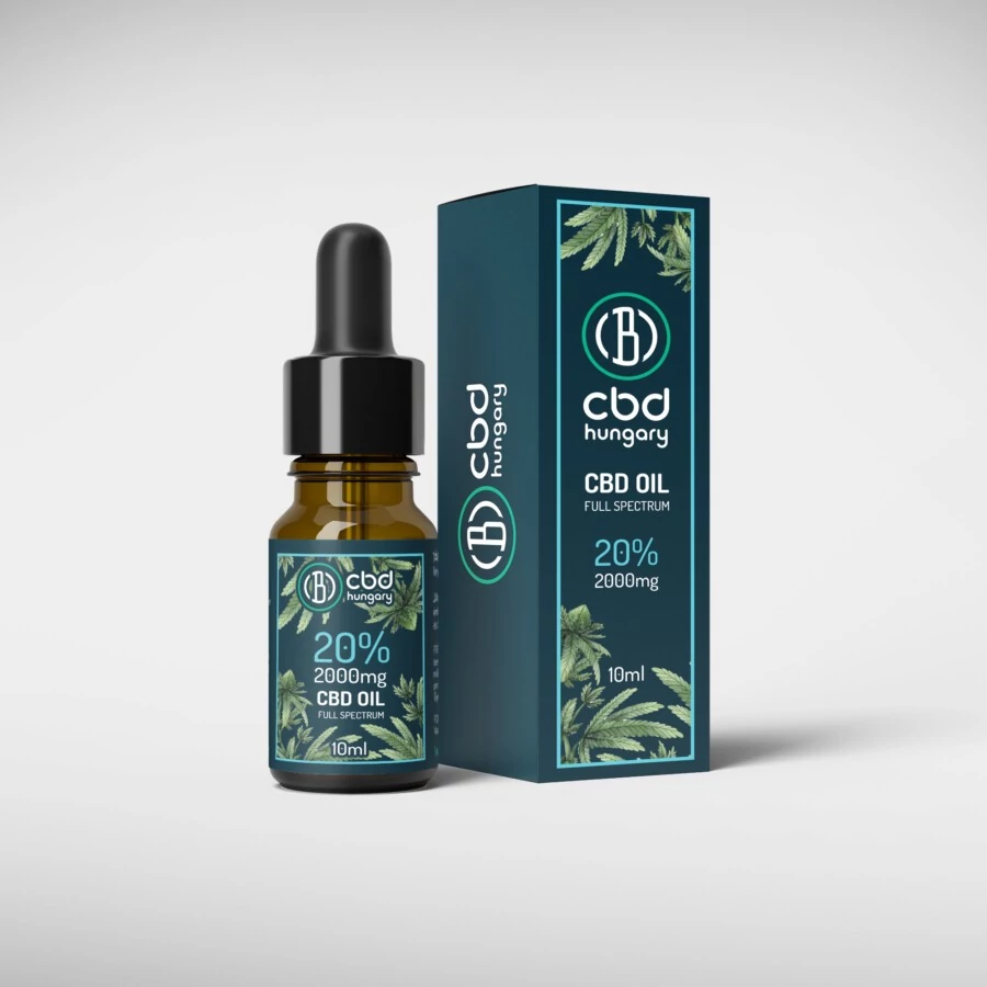 CBD Hungary 20% (2000mg) teljes spektrumú CBD olaj (10ml) kender olajjal társítva