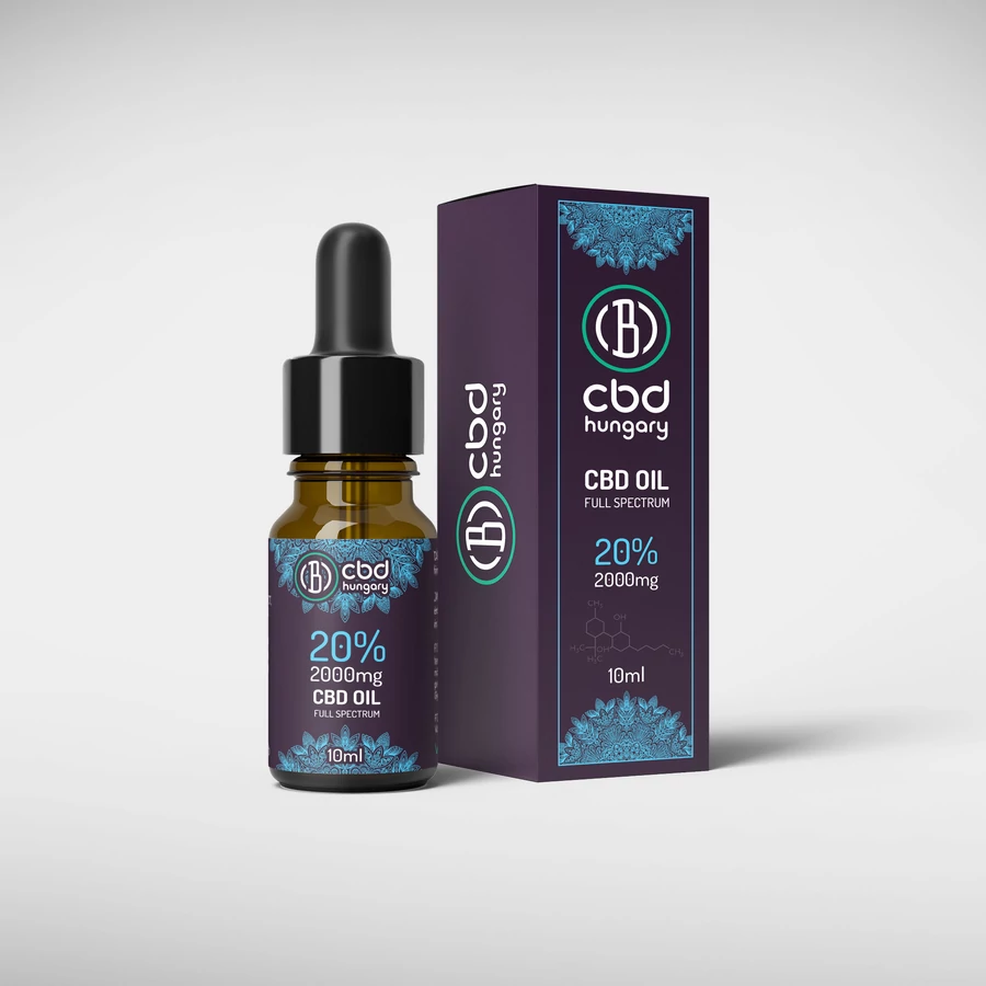 CBD Hungary 20% (2000mg) teljes spektrumú CBD olaj (10ml) MCT olajjal társítva