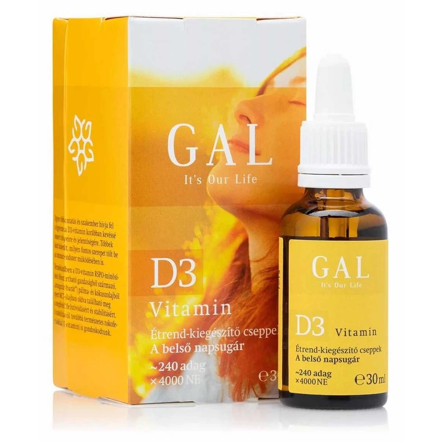 GAL D3-vitamin - doboz és üveg