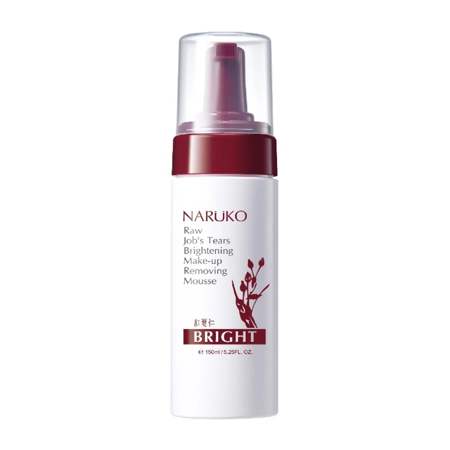 NARÜKO pórusösszehúzó és folthalványító sminklemosó mousse vörös árpával 150ml